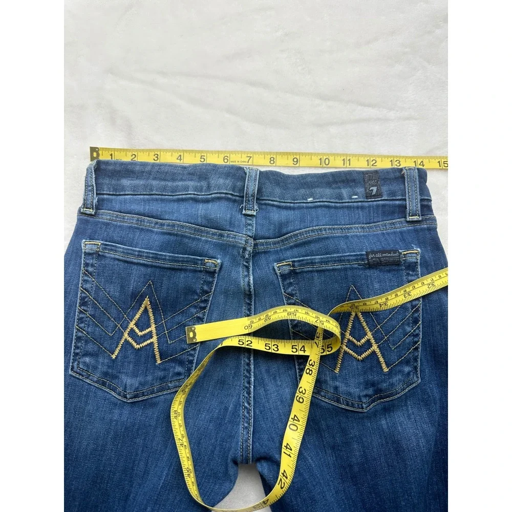7 For All Mankind A Pocket Jeans Women 28 Dark Wash Bootcut Stretch Denim